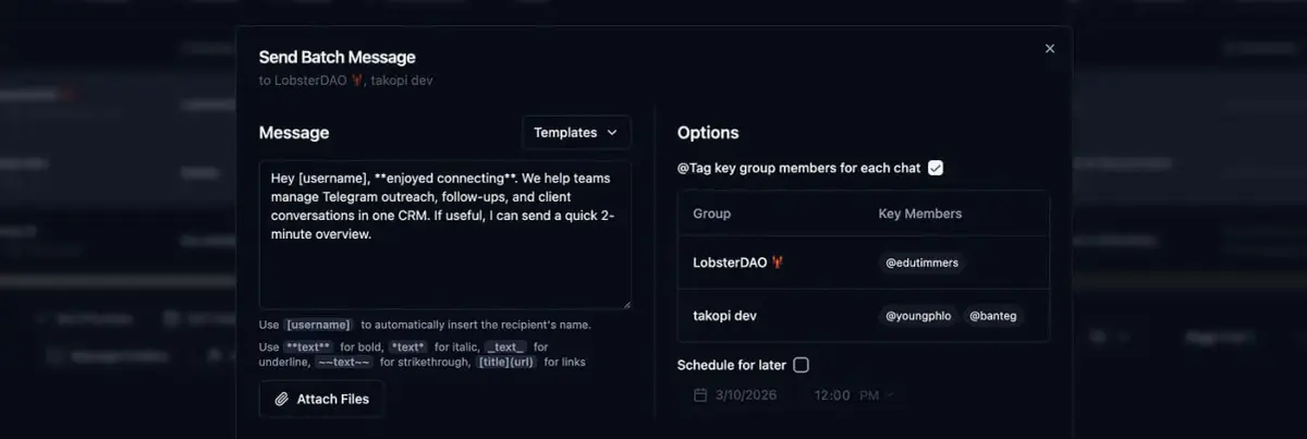 Telegram Message Templates: Eight Examples for Sales and Support